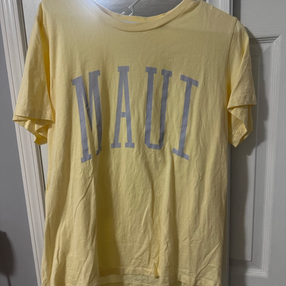 Yellow MAUI Graphic T-Shirt